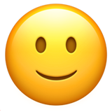 Slightly Smiling Face - Apple
