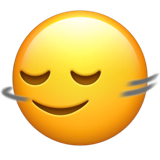 Slightly Smiling Face Shaking Head Horizontally - Apple
