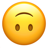 Upside-Down Face - Apple