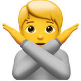 Person Gesturing No - Apple