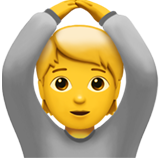 Person Gesturing OK - Apple