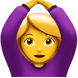 Woman Gesturing OK - Apple