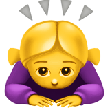 Woman Bowing - Apple