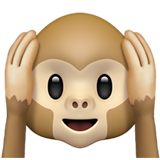 Hear-No-Evil Monkey - Apple
