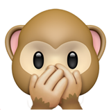 Speak-No-Evil Monkey - Apple