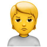 Pouting Person - Apple