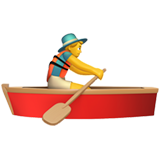 Man Rowing Boat - Apple