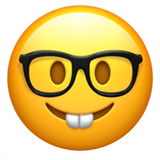 Nerd Face - Apple
