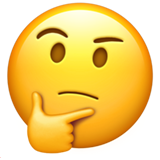 Thinking Face - Apple