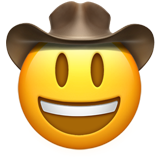 Cowboy Hat Face - Apple