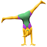 Woman Cartwheeling - Apple