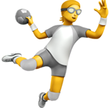 Person Playing Handball - Apple
