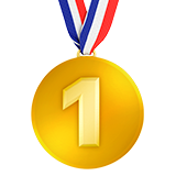 1st Place Medal - Apple