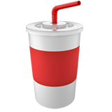 Cup with Straw - Apple