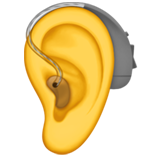 Ear with Hearing Aid - Apple