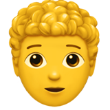 Person: Curly Hair - Apple