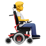 Person in Motorized Wheelchair - Apple