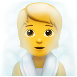 Person in Steamy Room - Apple