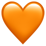 Orange Heart - Apple