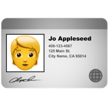 Identification Card - Apple