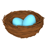 Nest with Eggs - Apple