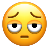 Face with Bags Under Eyes - Apple
