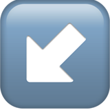 Down-Left Arrow - Apple