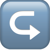 Rightwards Arrow with Hook - Apple