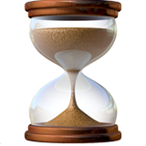 Hourglass With Moving Sand - Apple