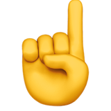 Index Pointing Up - Apple