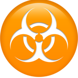 Biohazard Sign - Apple