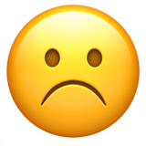 Frowning Face - Apple