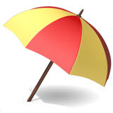 Umbrella on Ground - Apple