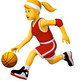 Woman Bouncing Ball - Apple