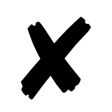 Heavy Ballot X (Cross Mark) - Apple