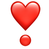 Heart Exclamation - Apple