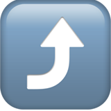 Right Arrow Curving Up - Apple