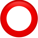 Hollow Red Circle - Apple