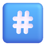 Keycap Number Sign - Fluent (Microsoft)