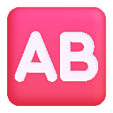 AB Button (Blood Type) - Fluent (Microsoft)