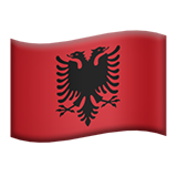 Flag: Albania - Fluent (Microsoft)