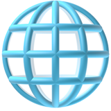 Globe with Meridians - Fluent (Microsoft)