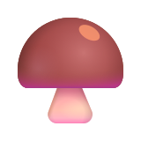 Mushroom on Brown Square - Fluent (Microsoft)