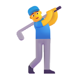 Man Golfing - Fluent (Microsoft)