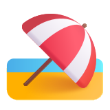 Beach with Umbrella - Fluent (Microsoft)