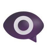 Eye in Speech Bubble - Fluent (Microsoft)