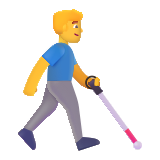 Man with White Cane Arrow - Fluent (Microsoft)