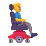 Man in Motorized Wheelchair Moving - Fluent (Microsoft)
