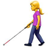 Woman with White Cane - Fluent (Microsoft)