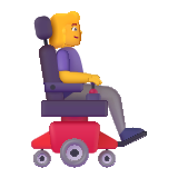 Woman in Motorized Wheelchair Arrow - Fluent (Microsoft)